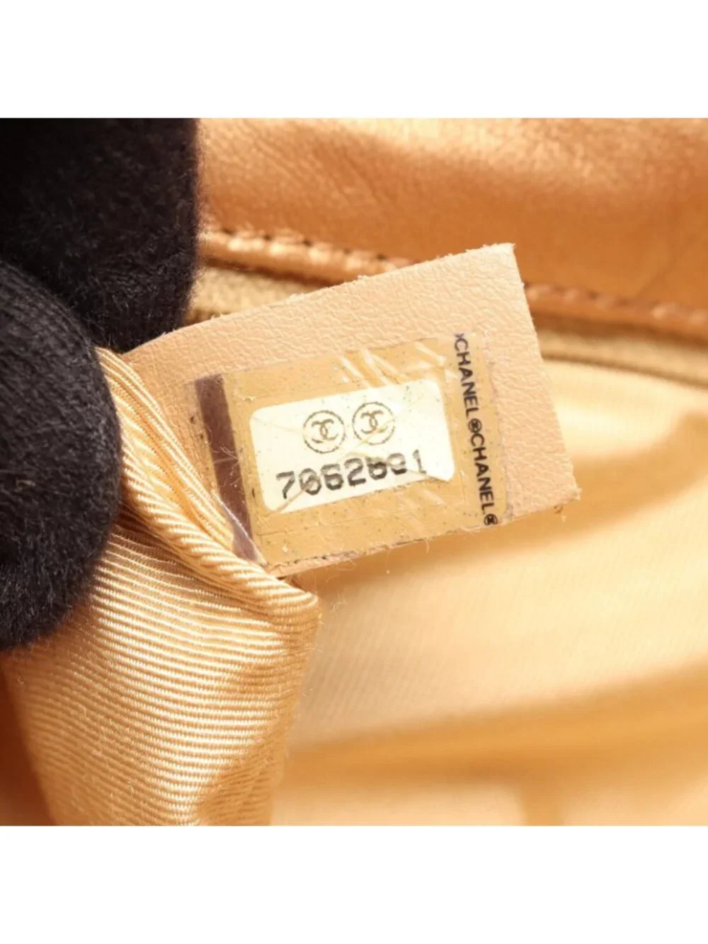Chanel Shoulder Bag Choco Bar Rose Gold Leather